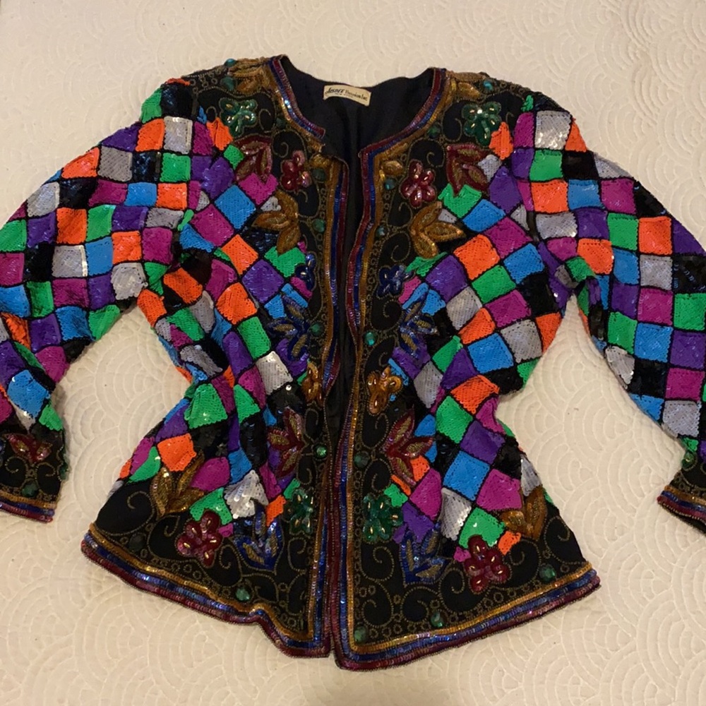 Vintage beaded and sequins jacket